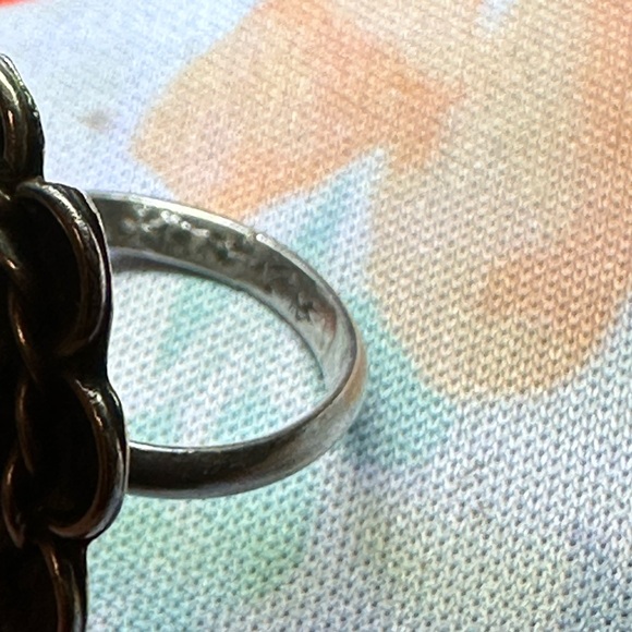 Silver turquoise ring. Size 5. Source Unknown - Picture 9 of 9
